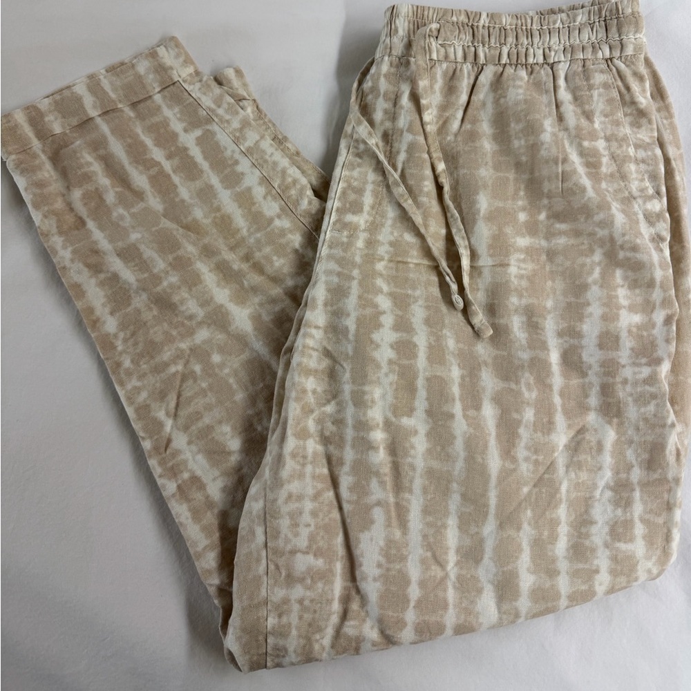 Beige Tie-Dye Women’s Pants - Picture 2 of 4